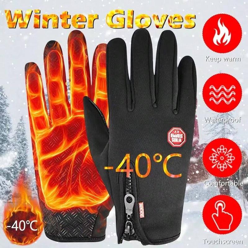 Men Windproof Waterproof Thermal Touchscreen Winter Gloves