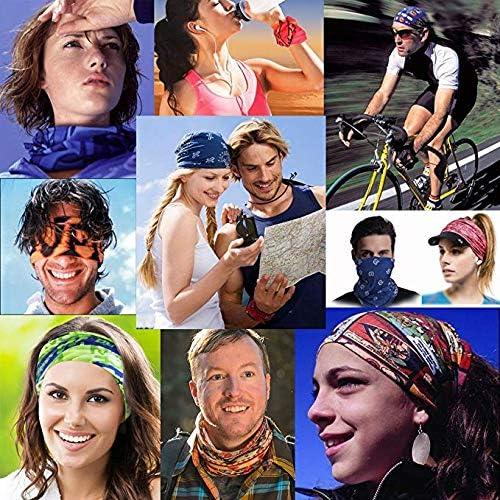 Multi  Tube Bandanas Seamless Neck Gaiter Face Mask Magic Scarf Headband Balaclava Gator Masks Sweatband