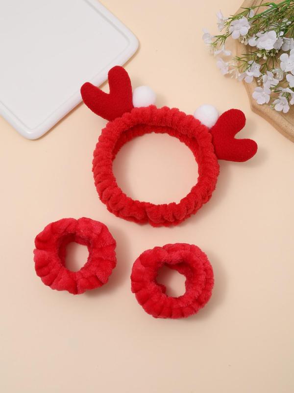 Cute Crabs Design Hair Band & Wristbands, Trendy Moisture Absorption Hair Band & Wristbands, Funny Hair Accessories Set