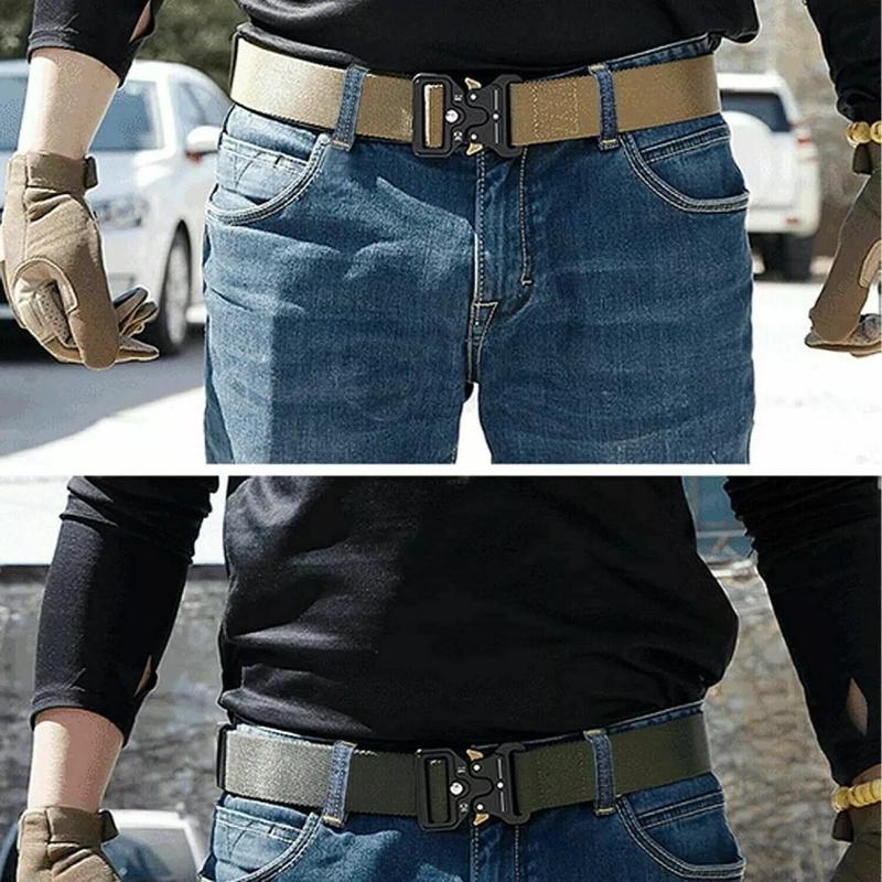 Universal Military Tactical Army Belt - Heavy Duty Nylon Waistband for Security Guards and Utility Workers