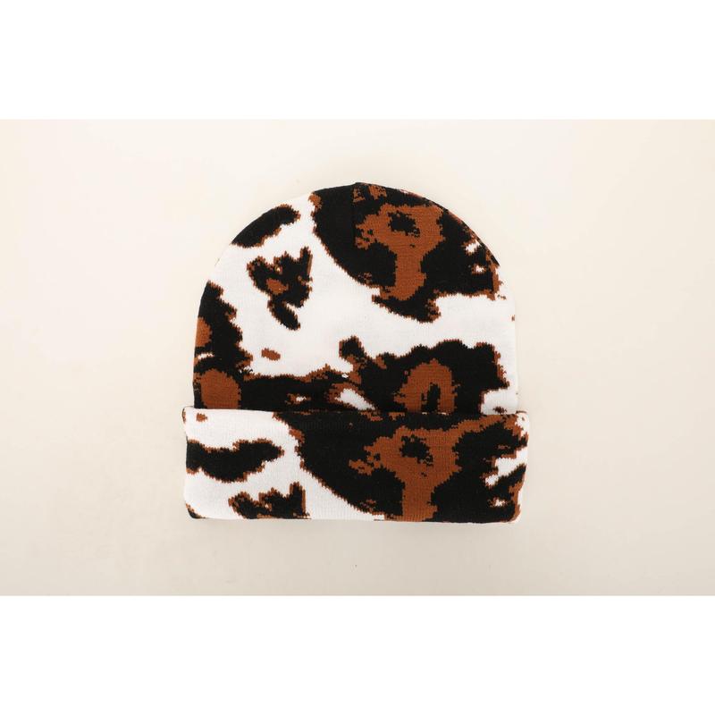 Cowprint Highland Cow Beanie