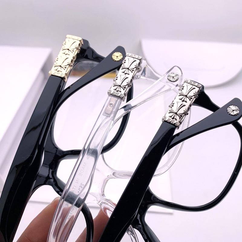 Chrome Hearts 2024 Eyeglass Frames for Men and Women with Oval Full Rim in European Style