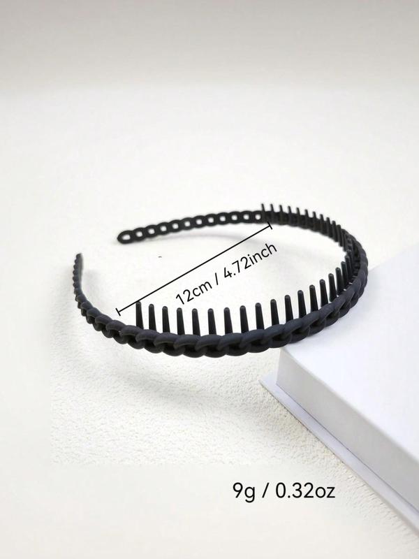 Women's Elegant Hair Hoop with Comb Tooth Design, Non-slip Hair Hoop, Fashionable Hair Accessories for Women & Girls