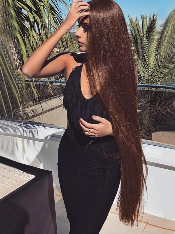 40 Inch Long Straight Clip-in Hair Extensions, Natural Fluffy Hair Extensions for Women, Synthetic Heat-resistant Hair Extensions for Party, Daily Decor