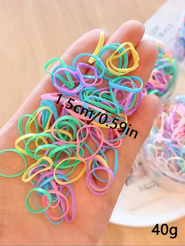 Disposable Hair Tie, Casual Simple High Stretch Hair Tie, Colorful Hair Accessories for Women & Girls, Minimalist Headwear Suitable for Thick Hair