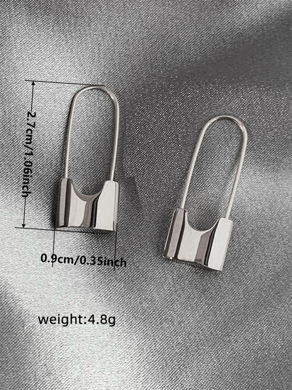 Elegant Simple Geometric Design Hoop Earrings, Fashion Jewelry for Party, Daily Clothing Decor, Trendy All-match & Exquisite Jewelry for Birthday Gift