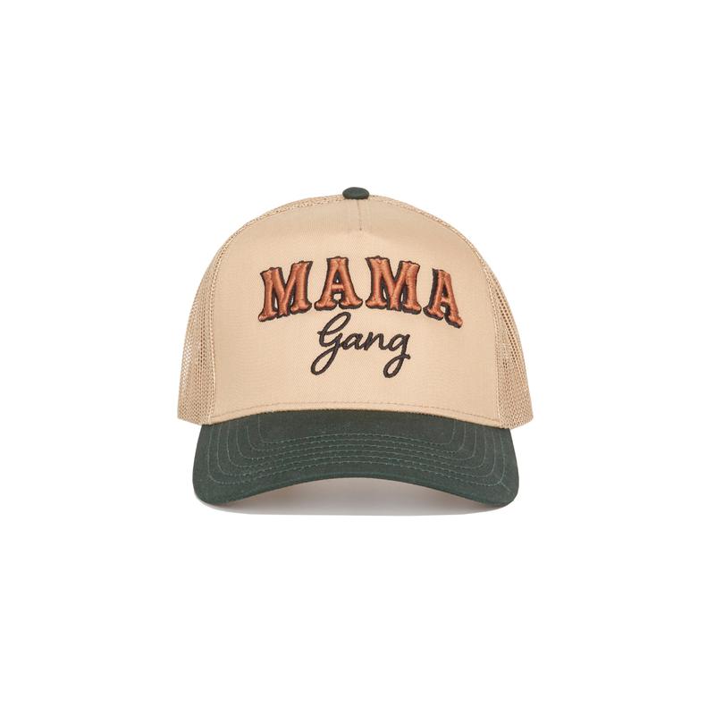 Mama Gang Cowboy Script Trucker Hat