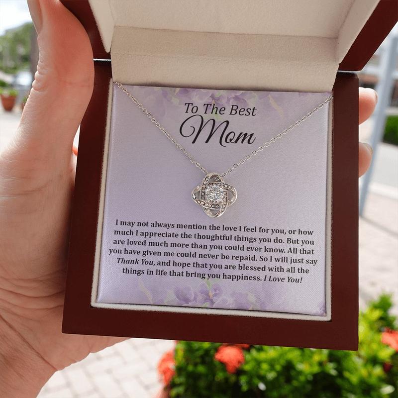 To My Mom Necklace, Gifts for Mom, Gift for Mom, Loved Mom