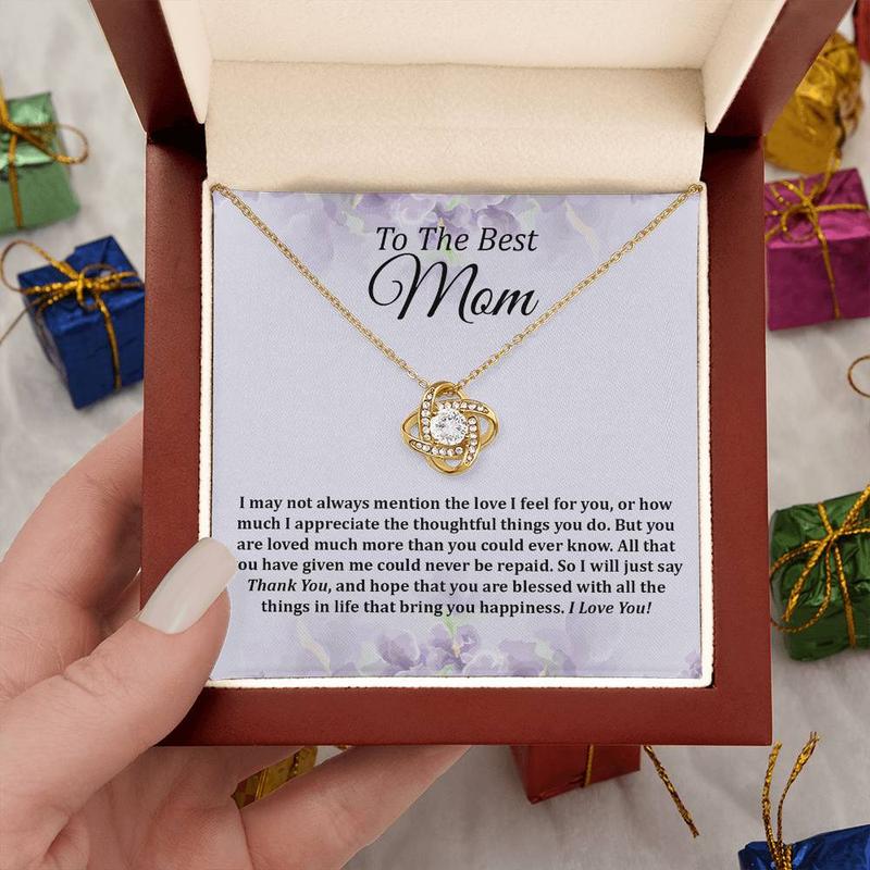 To My Mom Necklace, Gifts for Mom, Gift for Mom, Loved Mom