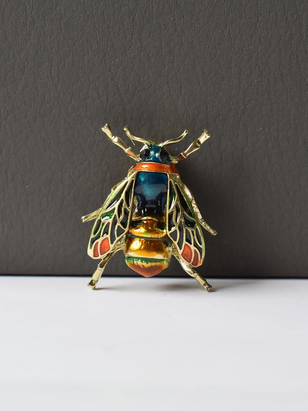 Trendy Vintage Insect Design Brooch for Gift,  Fashionable Bee Brooch for Women and Men, Clothing Cute Accessories As Gift for Best Friends