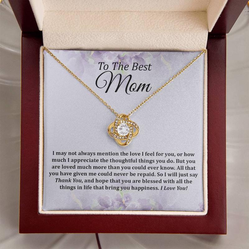 To My Mom Necklace, Gifts for Mom, Gift for Mom, Loved Mom