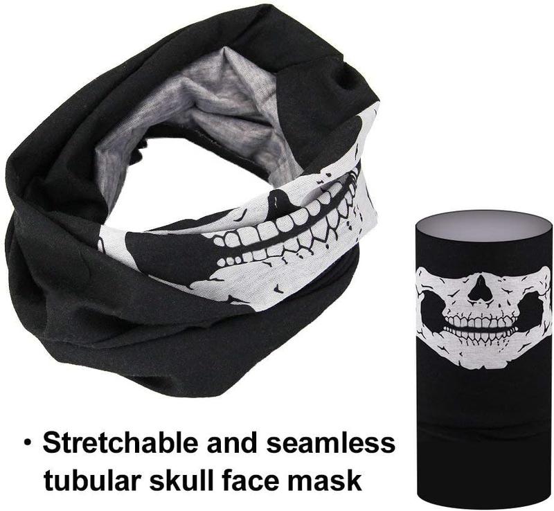 3 count Breathable Face Masks Skull Mask Seamless Balaclava Mask Headwear Scarf