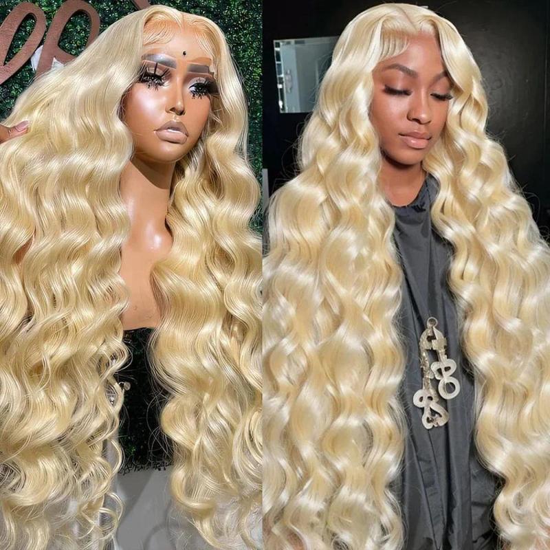 Blonde Body Wave Lace Front Wig HD Transparent Lace 13x4 13x6  Wig 613 Pre Plucked Full Frontal Wigs For Black Women