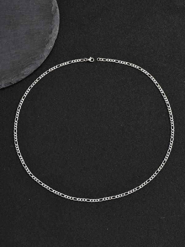 Men's Street Trend Minimalist Chain Necklace, Trendy Hip Hop Matching Necklace, Chic All-match Jewelry As Gift with Box