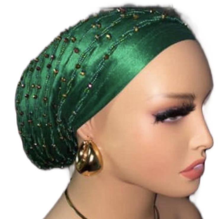 Twisted Beaded luxury Turban