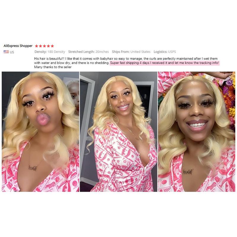 Blonde Body Wave Lace Front Wig HD Transparent Lace 13x4 13x6  Wig 613 Pre Plucked Full Frontal Wigs For Black Women