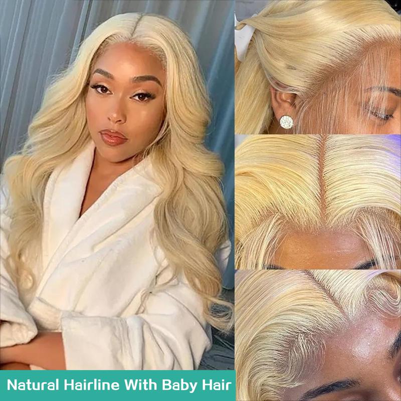 Blonde Body Wave Lace Front Wig HD Transparent Lace 13x4 13x6  Wig 613 Pre Plucked Full Frontal Wigs For Black Women