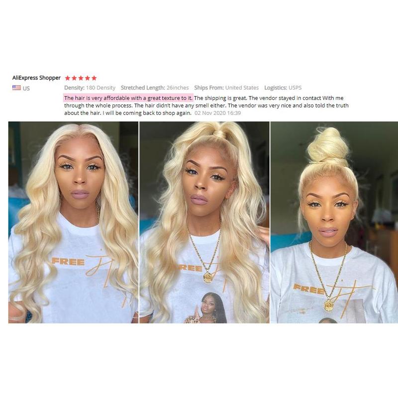 Blonde Body Wave Lace Front Wig HD Transparent Lace 13x4 13x6  Wig 613 Pre Plucked Full Frontal Wigs For Black Women