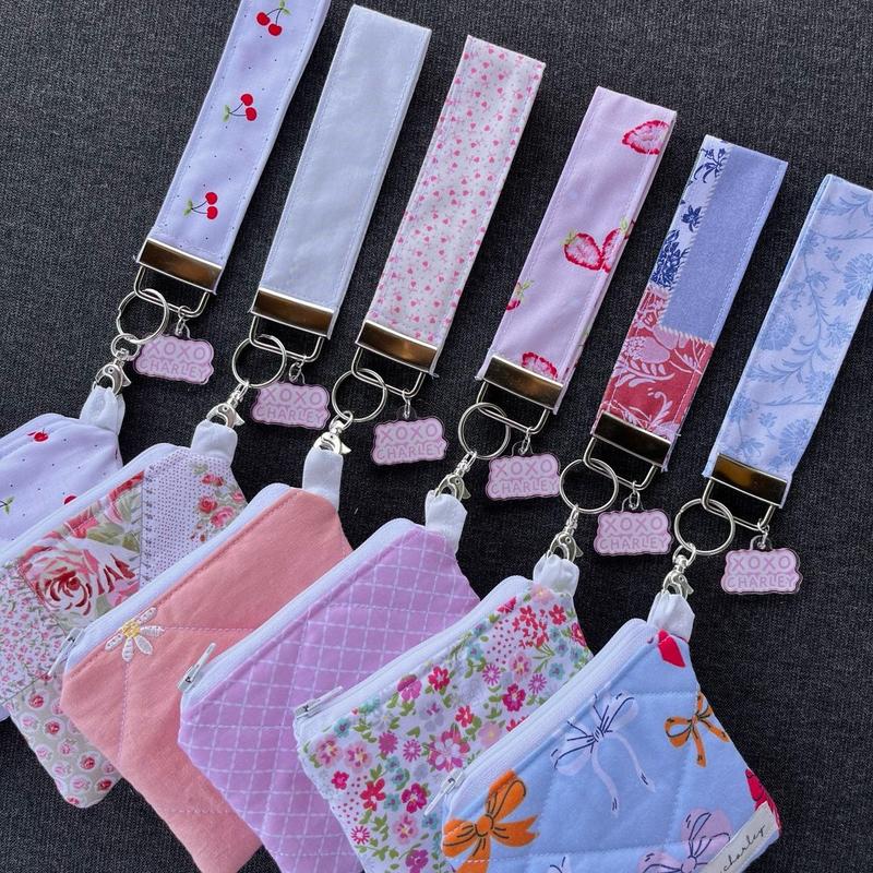 Keychain Wristlet Strap Wristband Variety   Cute lanyard   loop keychain   wristlet   coin bag   keychain wallet