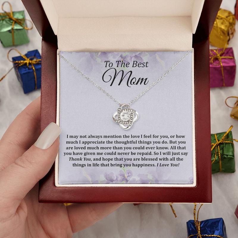 To My Mom Necklace, Gifts for Mom, Gift for Mom, Loved Mom