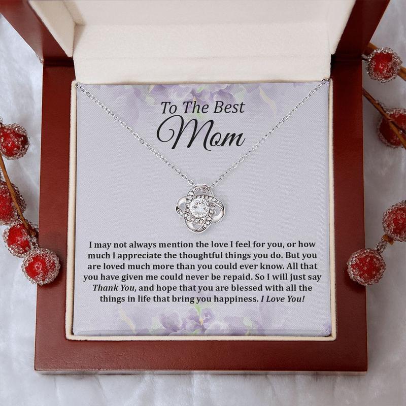 To My Mom Necklace, Gifts for Mom, Gift for Mom, Loved Mom