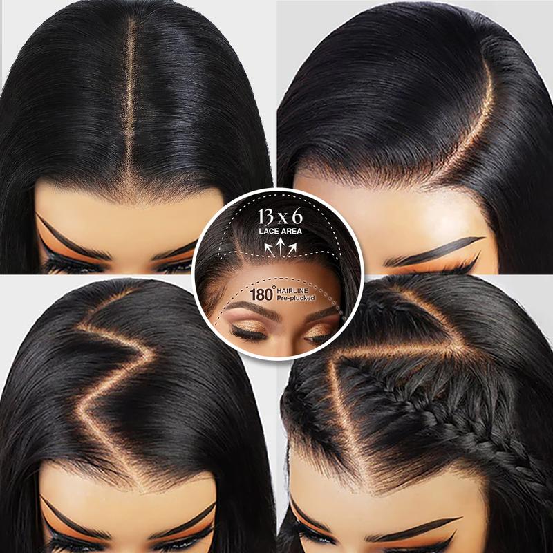 Geeta Hair 13x6 Lace Front Wigs Body Wave 4x6 Pre-Cut Transparent Glueless Wigs Pre Bleached Lace Front  Wigs