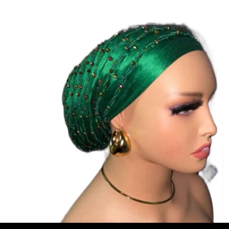 Twisted Beaded luxury Turban