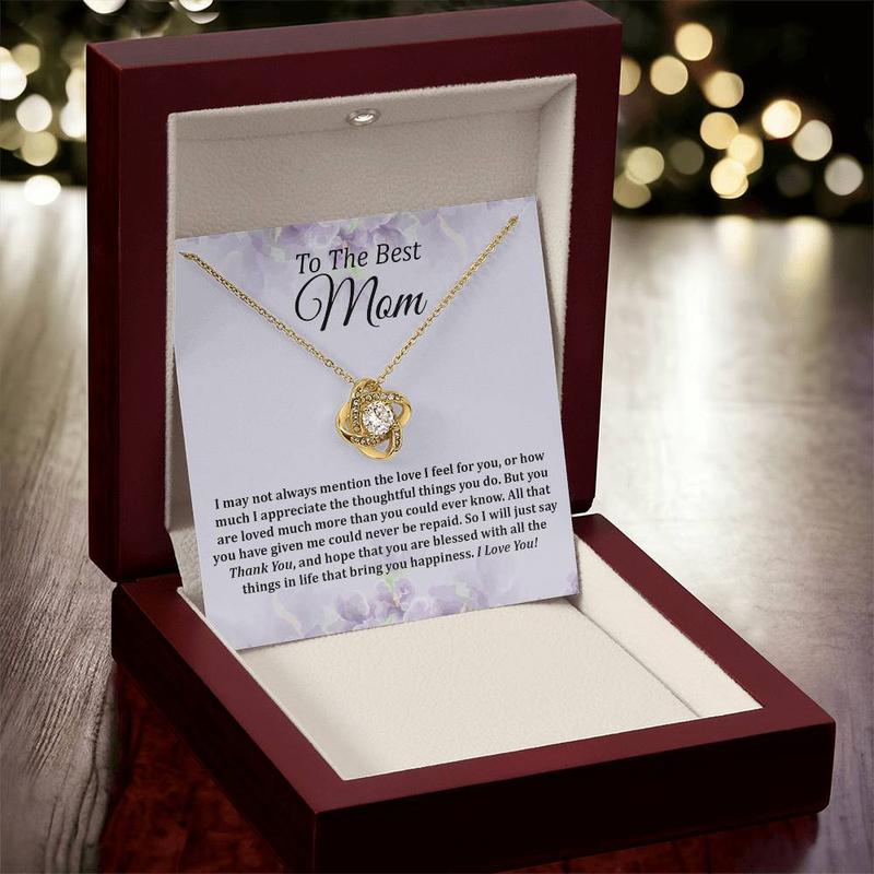 To My Mom Necklace, Gifts for Mom, Gift for Mom, Loved Mom