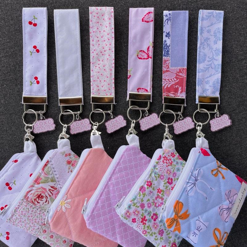 Keychain Wristlet Strap Wristband Variety   Cute lanyard   loop keychain   wristlet   coin bag   keychain wallet