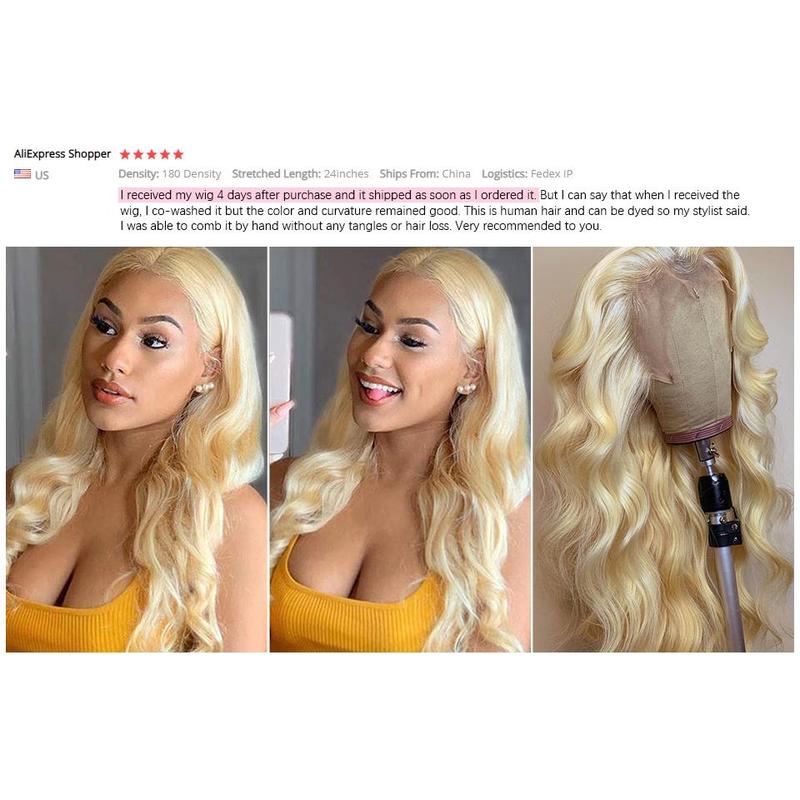 Blonde Body Wave Lace Front Wig HD Transparent Lace 13x4 13x6  Wig 613 Pre Plucked Full Frontal Wigs For Black Women