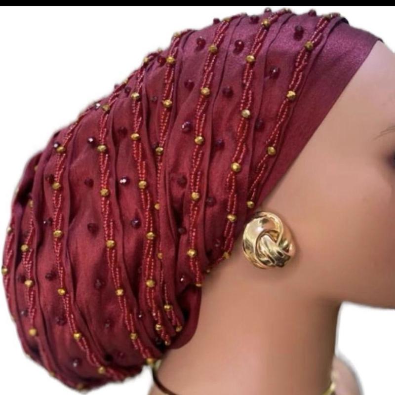 Twisted Beaded luxury Turban