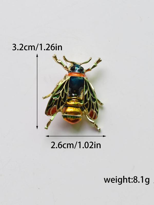 Trendy Vintage Insect Design Brooch for Gift,  Fashionable Bee Brooch for Women and Men, Clothing Cute Accessories As Gift for Best Friends