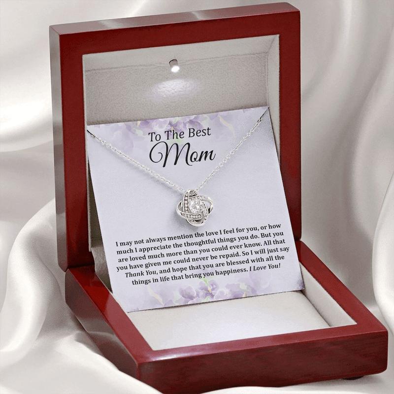 To My Mom Necklace, Gifts for Mom, Gift for Mom, Loved Mom