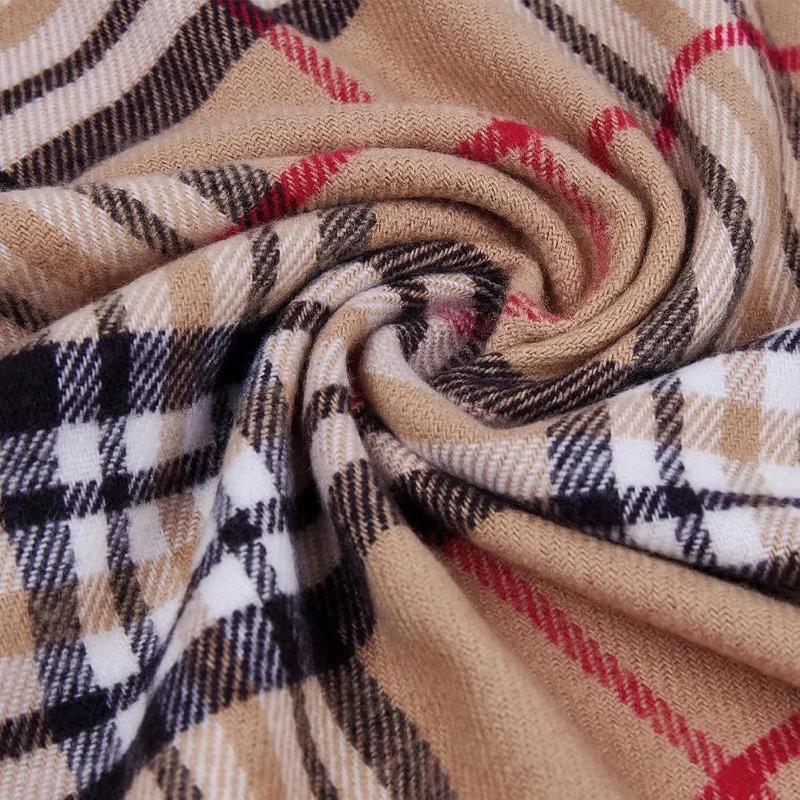 Scarf For Men Women Cashmere Neck Scarf Plaid Winter Scarf Fall Softest Classic Warm