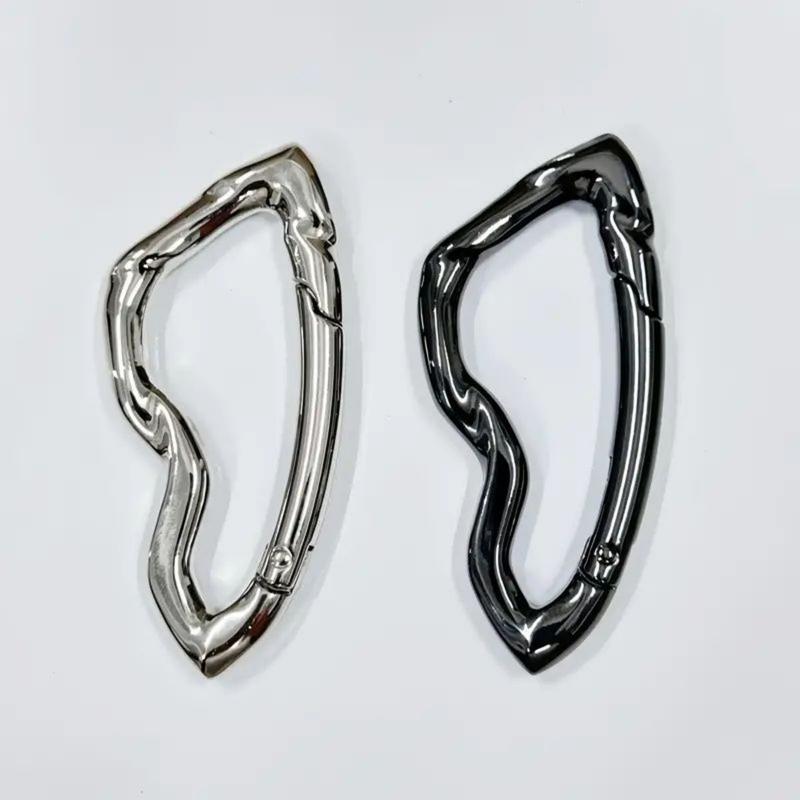 Y2K 2000s Style Oval Carabiner Belt Loop Accessory - Nostalgic Fashion Accessory for Bags and Belt Loops belt  carabiner