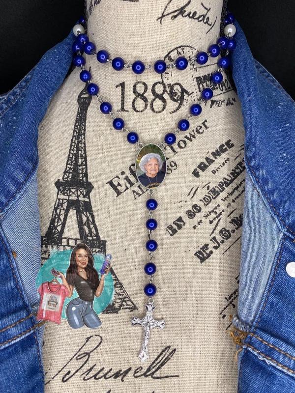 Custom Photo Rosary Necklace with High-Quality Materials