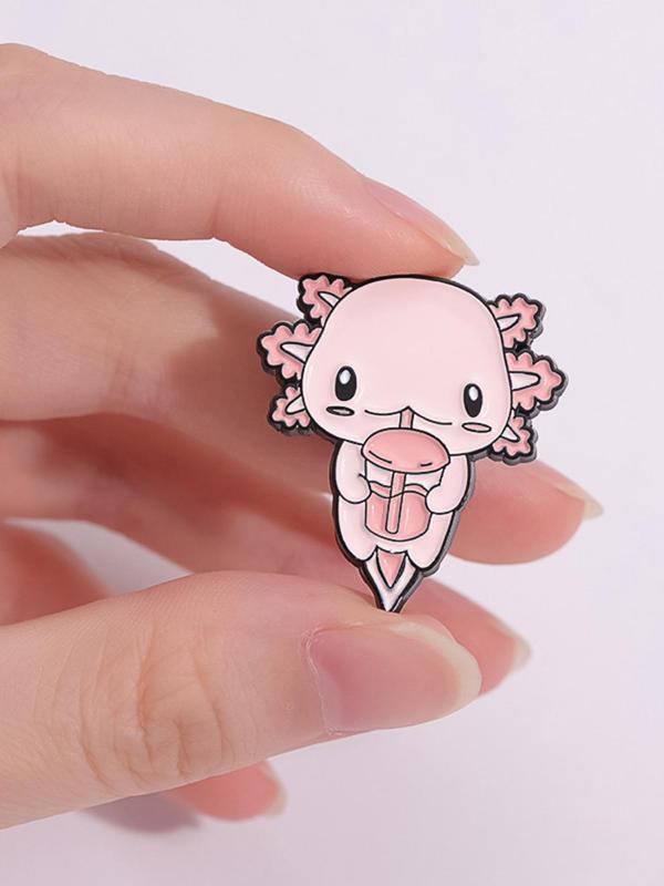 Cute Cartoon Ghost Brooch, 1 Set Cute Animal Brooch, Fashion Accessories for Women & Men, Suitable for Backpacks, Jeans, Scarves, Hats Decoration