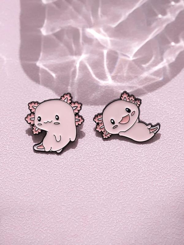 Cute Cartoon Ghost Brooch, 1 Set Cute Animal Brooch, Fashion Accessories for Women & Men, Suitable for Backpacks, Jeans, Scarves, Hats Decoration