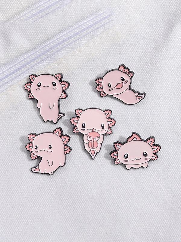 Cute Cartoon Ghost Brooch, 1 Set Cute Animal Brooch, Fashion Accessories for Women & Men, Suitable for Backpacks, Jeans, Scarves, Hats Decoration