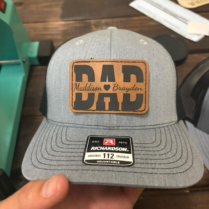 Richardson 112 Patch Hat with Kids' Names - Personalized Dad Hat for Men and Women