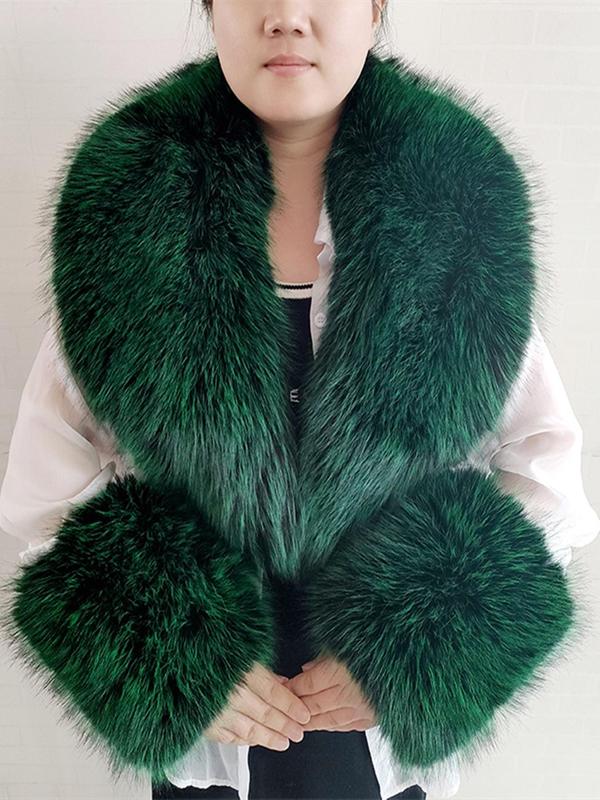 Solid Color Faux Fur Collar (3pcs), Fashionable Warm Coat Collar, Elegant Warm Clothes Accessories for Women & Men