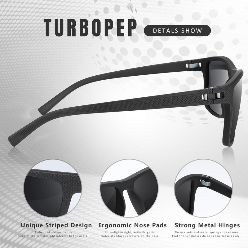 TURBOPEP 3 Pairs Simple Sunglasses For Everyday Use, Unisex Polarized Glasses, Square Sunglasses,Lightweight Frame Sun Glasses with UV Protection, Travel Accessories，sunglasses for men 3pairs sime