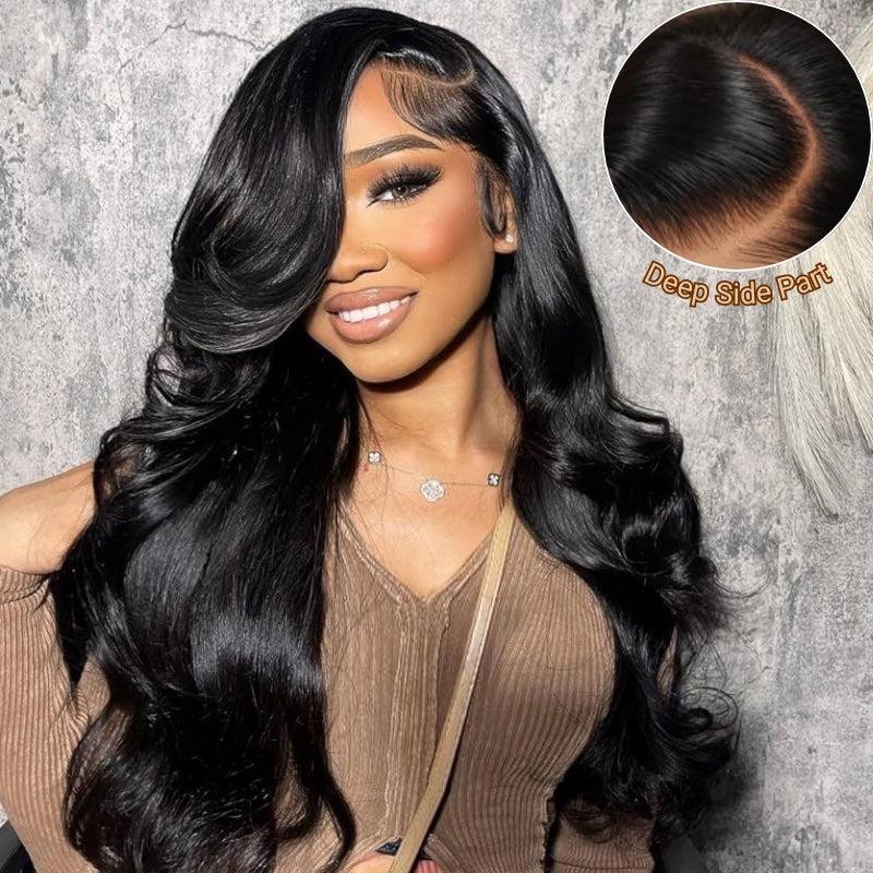 STERLY 13x6 Transparent Lace Body Wave Full Frontal Wigs 180%density