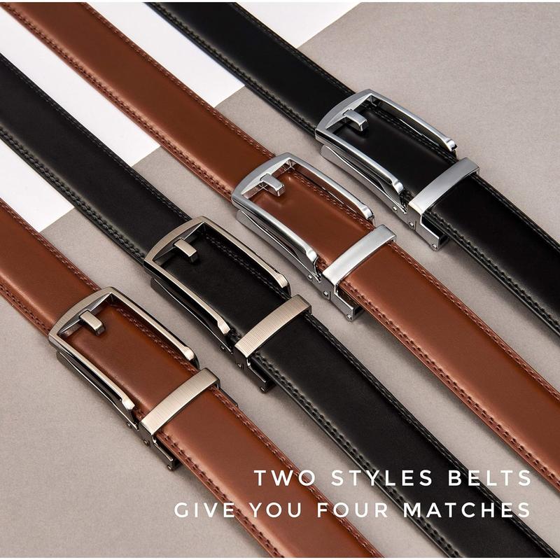 CHAOREN Click Belt for men - Mens Leather Belt 1 3 8