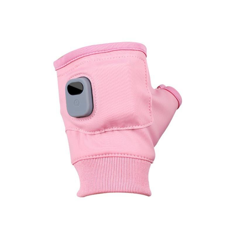 Portable Heating Gloves with Digital Display, 1 Pair Rechargeable Hand Warmer, Heated Gloves with Three Temperature Modes for Home Use