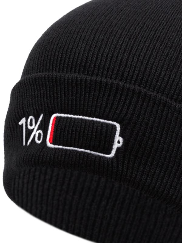 Unisex Street Style Creative Graphic Beanie Hats for Country Boys, Streetwear Beanie Cap for Women & Men, Outdoor Sports Knitting Warm Hat for Fall & Winter