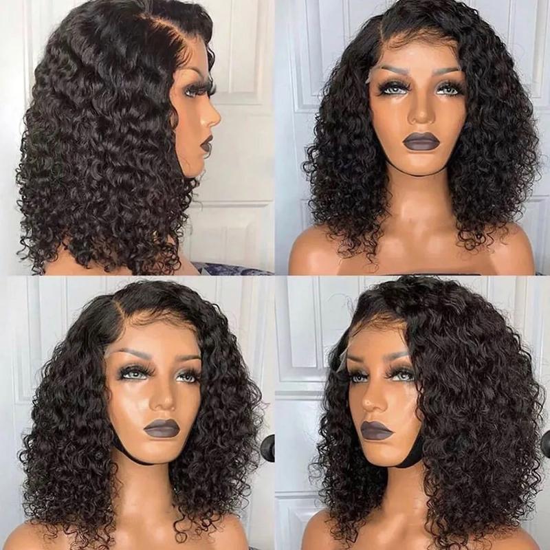 Cheap Deep Curly Wave Short Bob Wig Human Hair Hd Full Lace Front Wig Vendor Raw Indian Virgin Lace Frontal Wig For Black Women