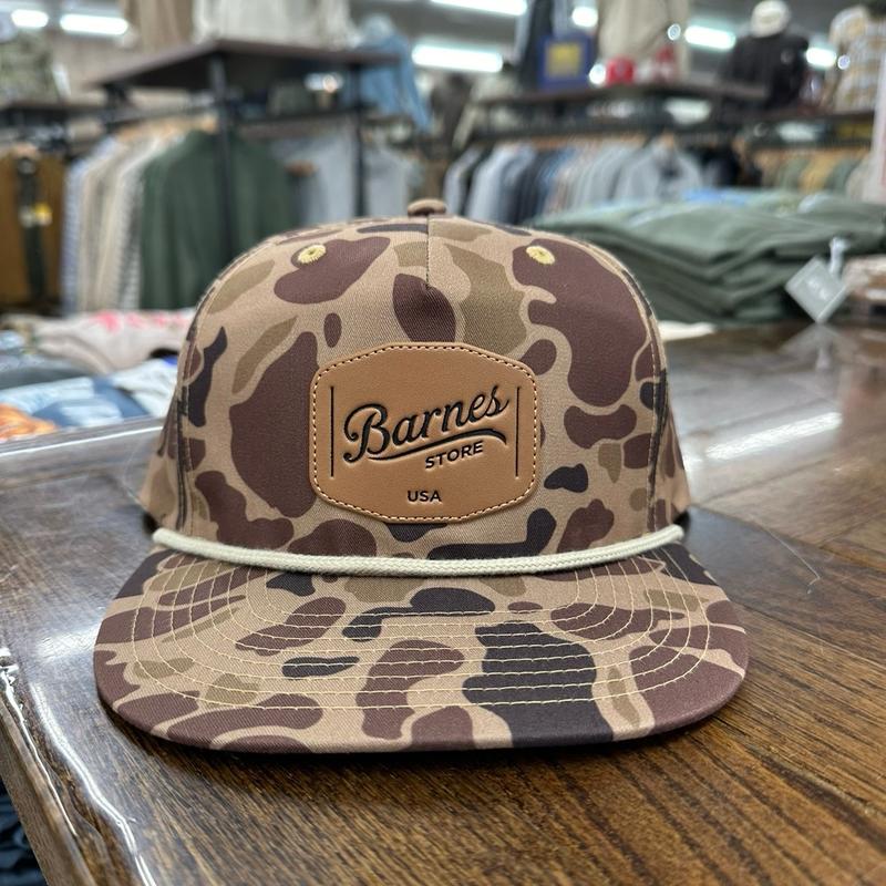 Leather Patch Rope Hat - Duck Camo