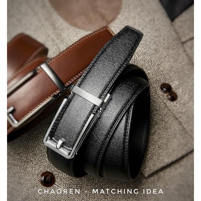 CHAOREN Click Belt for men - Mens Leather Belt 1 3 8