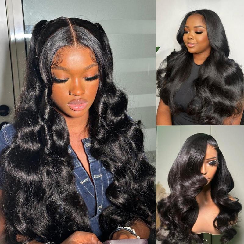 STERLY 13x6 Transparent Lace Body Wave Full Frontal Wigs 180%density